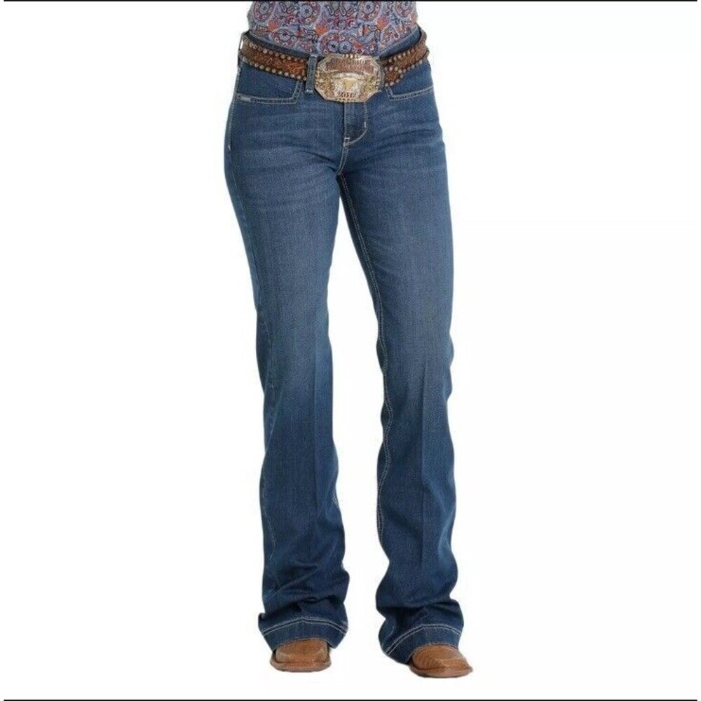 Cinch Women's Dark Blue Flare Jeans
